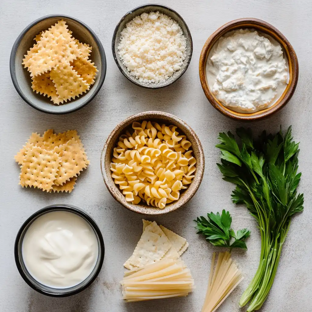 Ingredients for Tuna Casserole and Carbs