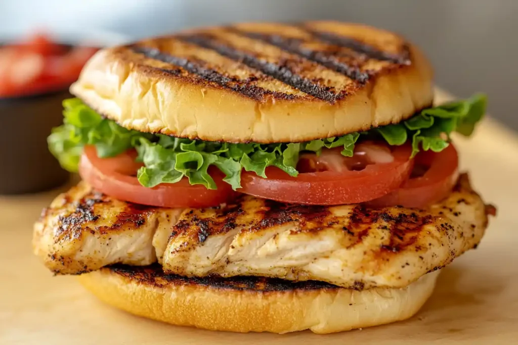 Chick-fil-A grilled chicken sandwich no bun