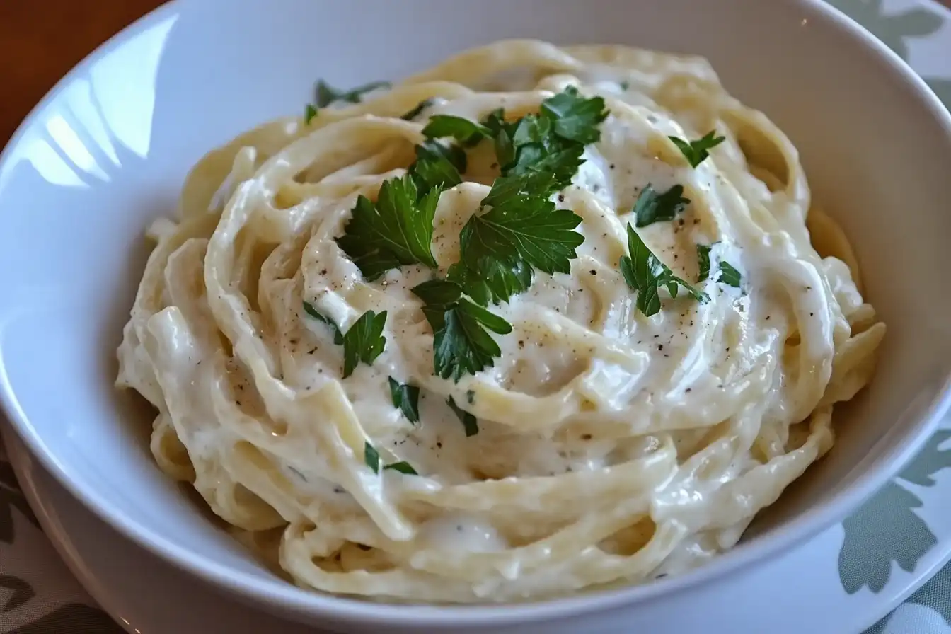 Pasta for Alfredo sauce dish.