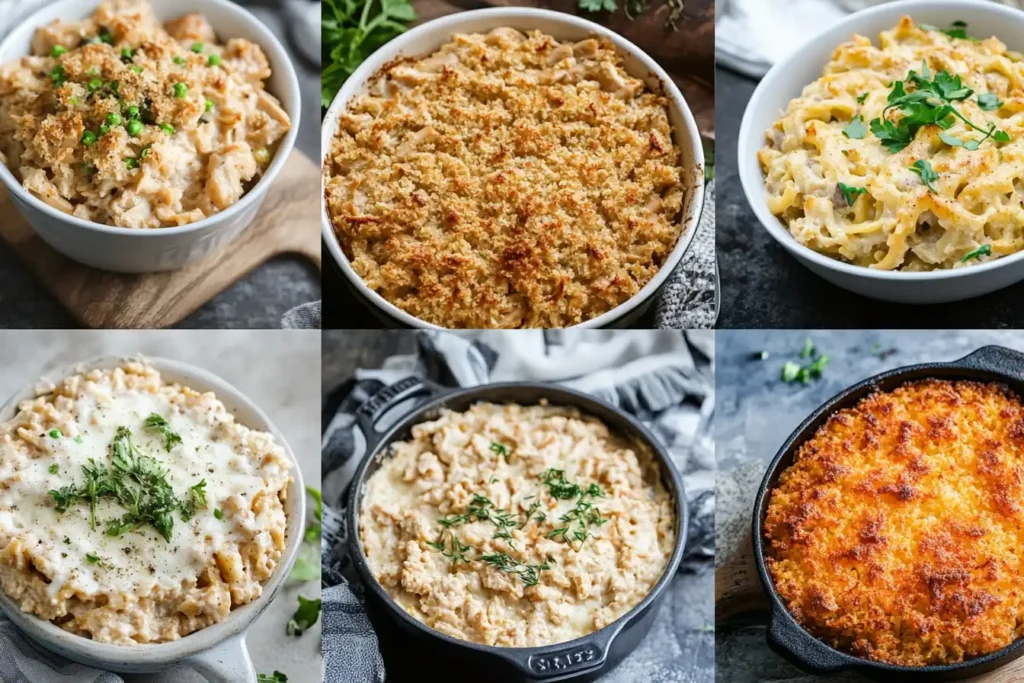 Tuna Casserole with dietary variations