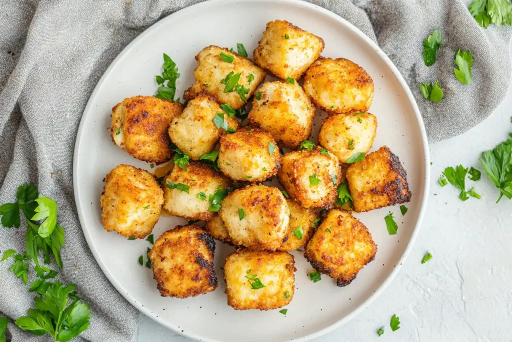 Keto Chicken Nuggets Dish