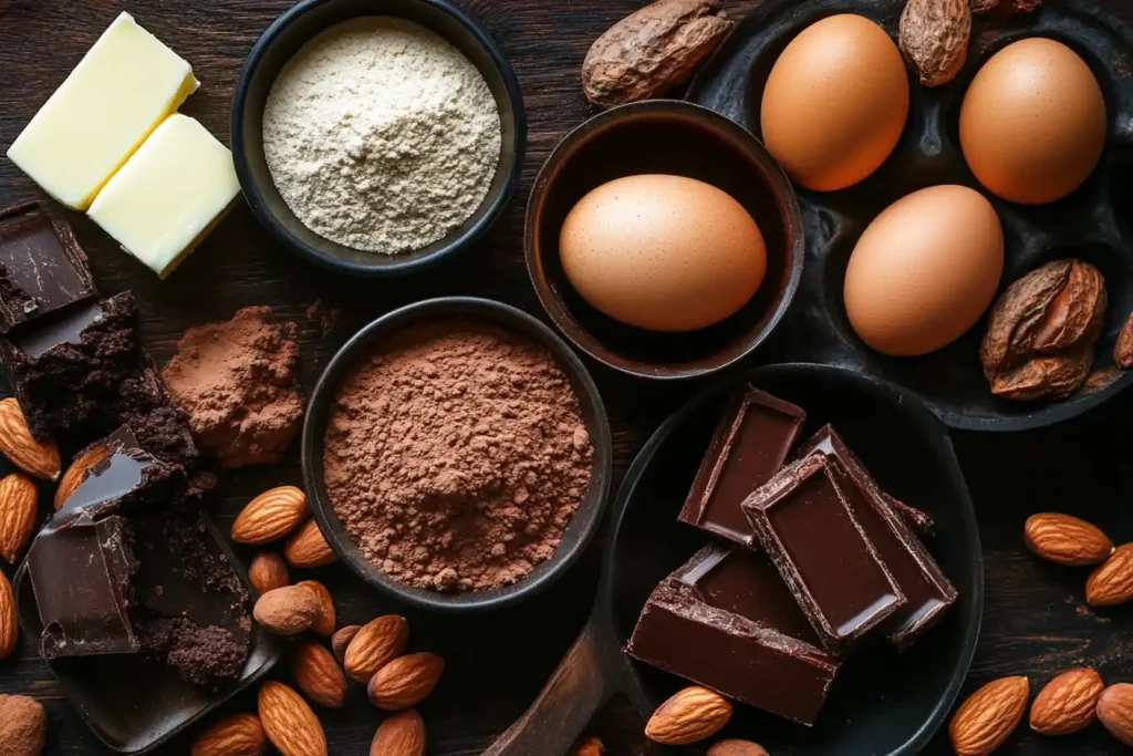 Keto brownie ingredients