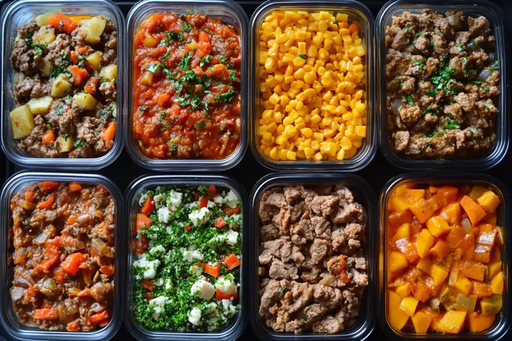 Keto crockpot meal prep containers