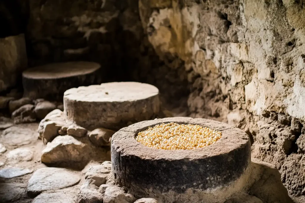 Ancient corn grinding stones