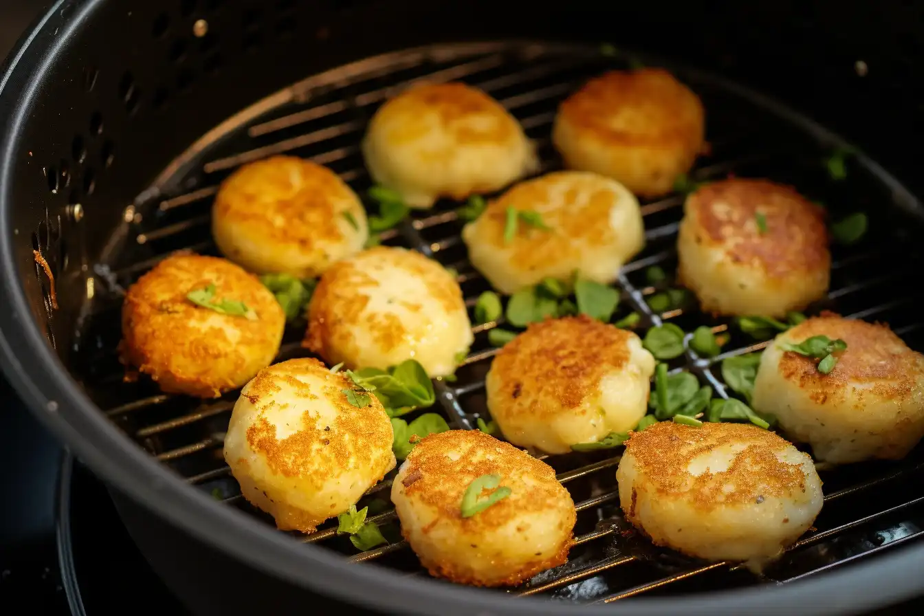 Reheating protein egg bites in an air fryer