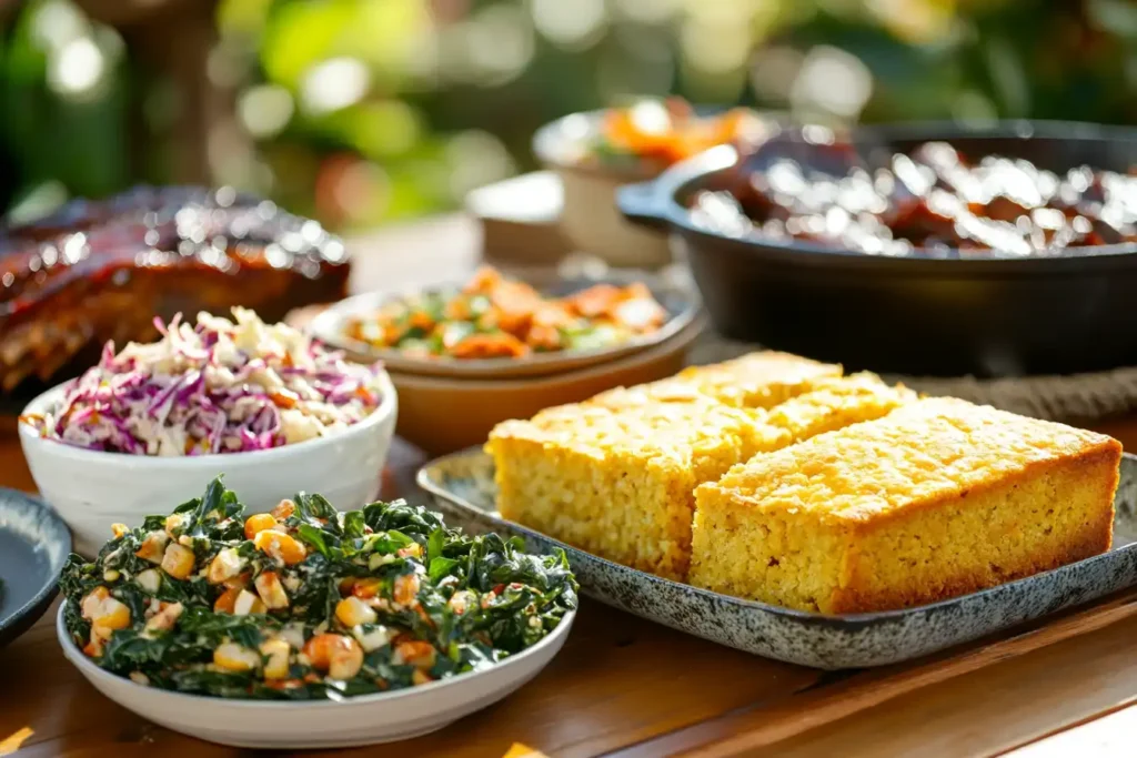 Southern-style cornbread and sides