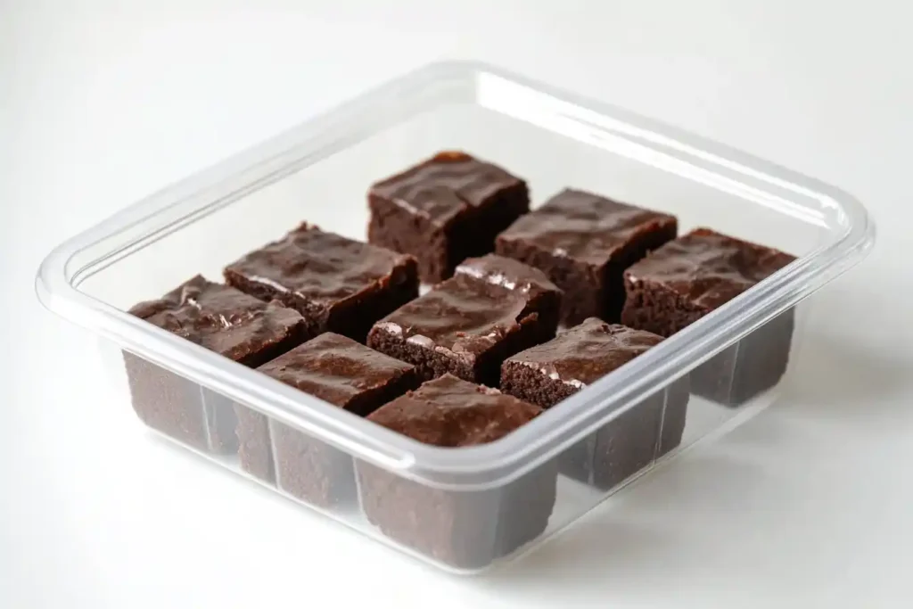 Keto brownies storage