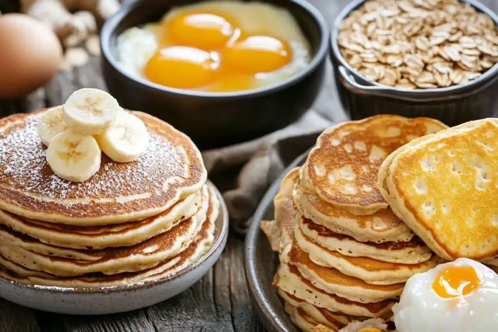 Comparing pancakes with other breakfast foods