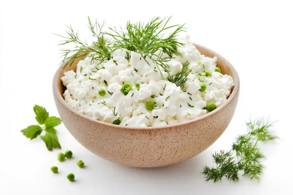 Fresh herbs for cottage cheese