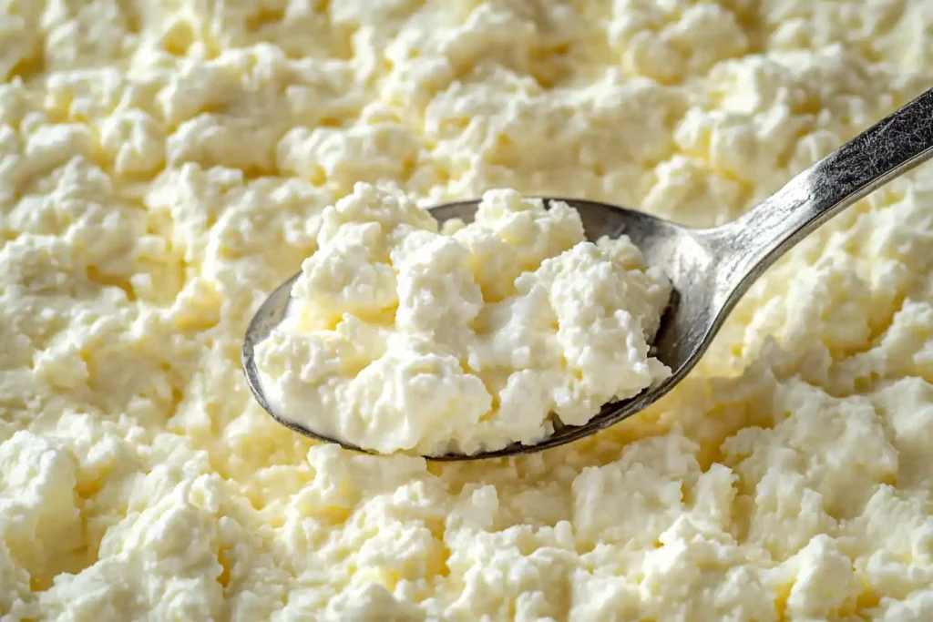 Mild texture cottage cheese