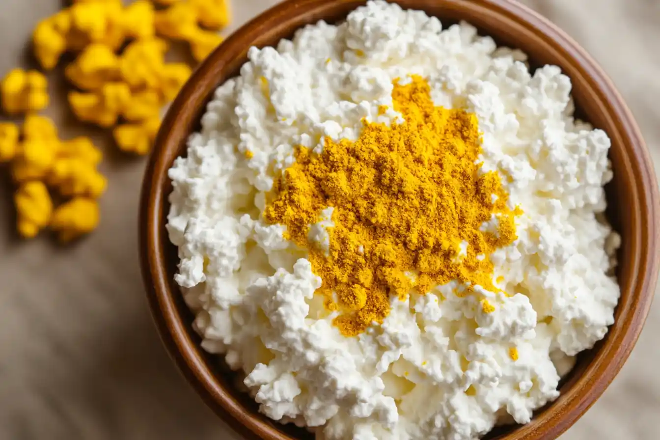 Turmeric cottage cheese bowl