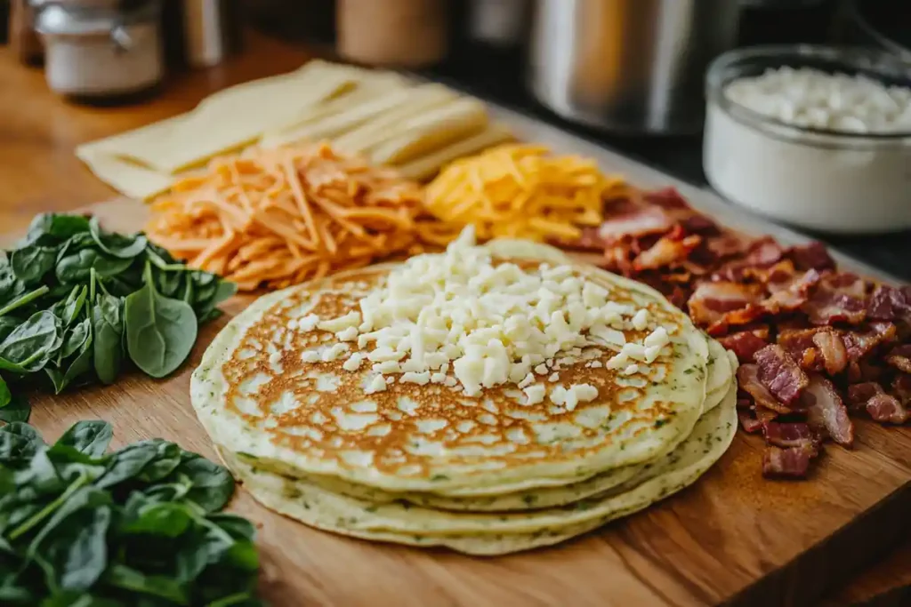 Savory additions to pancake mix